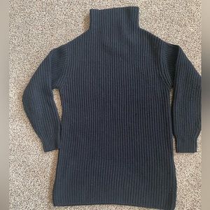 Aritzia Wilfred Montpellier Sweater Dress Black  Merino Wool  Turtleneck  XXS